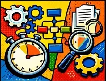 decorative image showing business process optimization